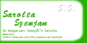 sarolta szemjan business card